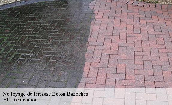 Nettoyage de terrasse  beton-bazoches-77320 YD Rénovation